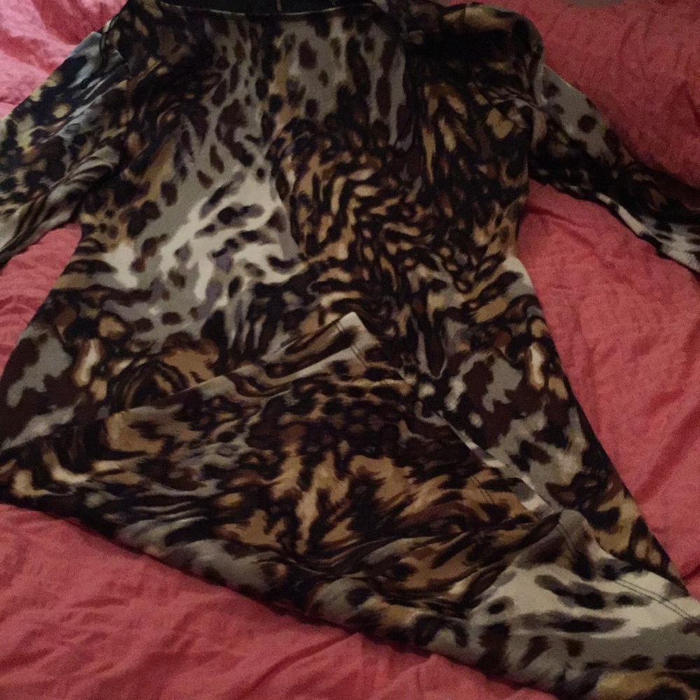 Cheetah Print Midi Dress